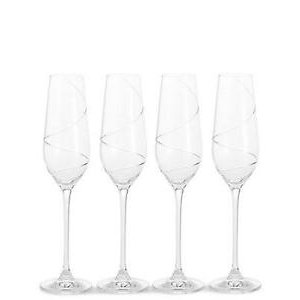 230 ml Champagne glass swirl design