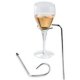 Portable stainless steel wine + champagne cup holders