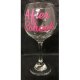 Pink wine glass clarity