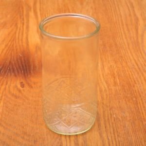 Clarity diamond pattern glass drinking cups