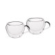 Kitchen 65 ml double-walled glass heart cup