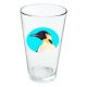 Penguin chicks and chicken Ying 16 oz pint glass